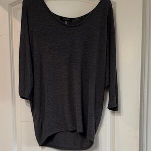 Laila Jayde Charcoal Long Sleeve Top